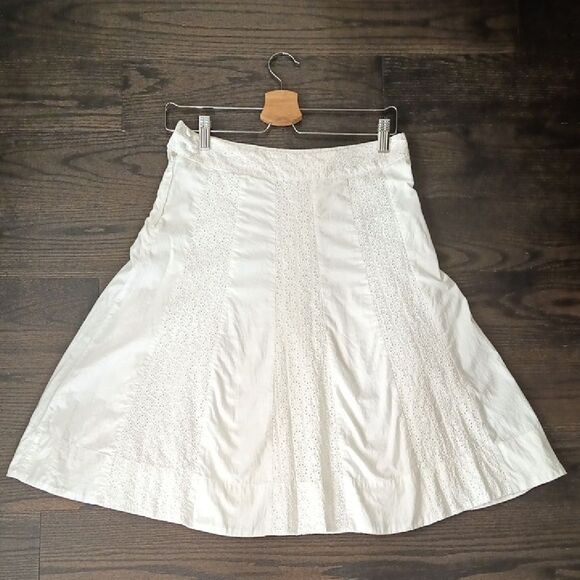 H&M Dresses & Skirts - 🤍Pure Cotton A-Line White Skirt H&M